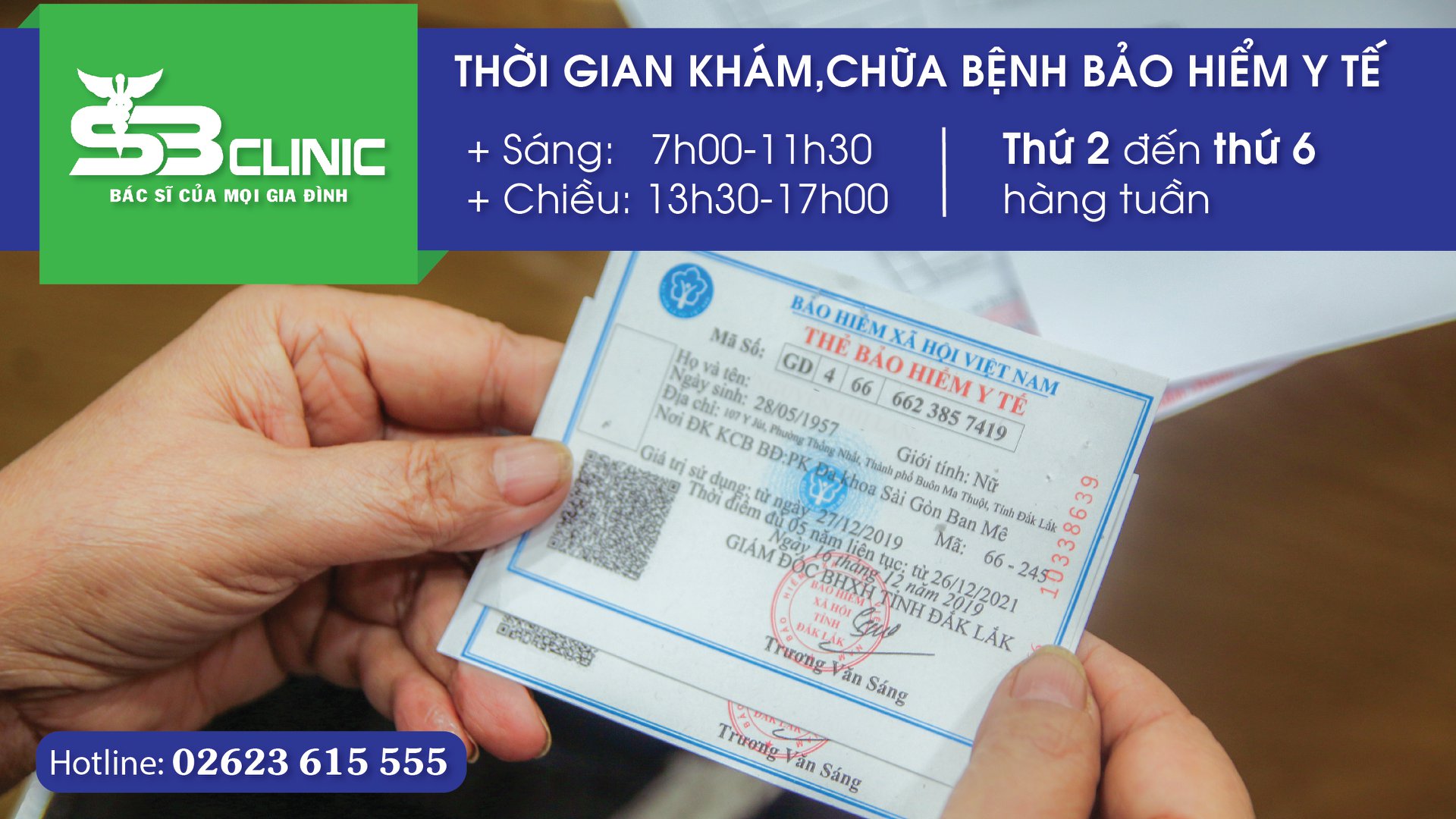 Thông báo thời gian khám chữa bệnh BHYT tại PKĐK Sài Gòn - Ban Mê